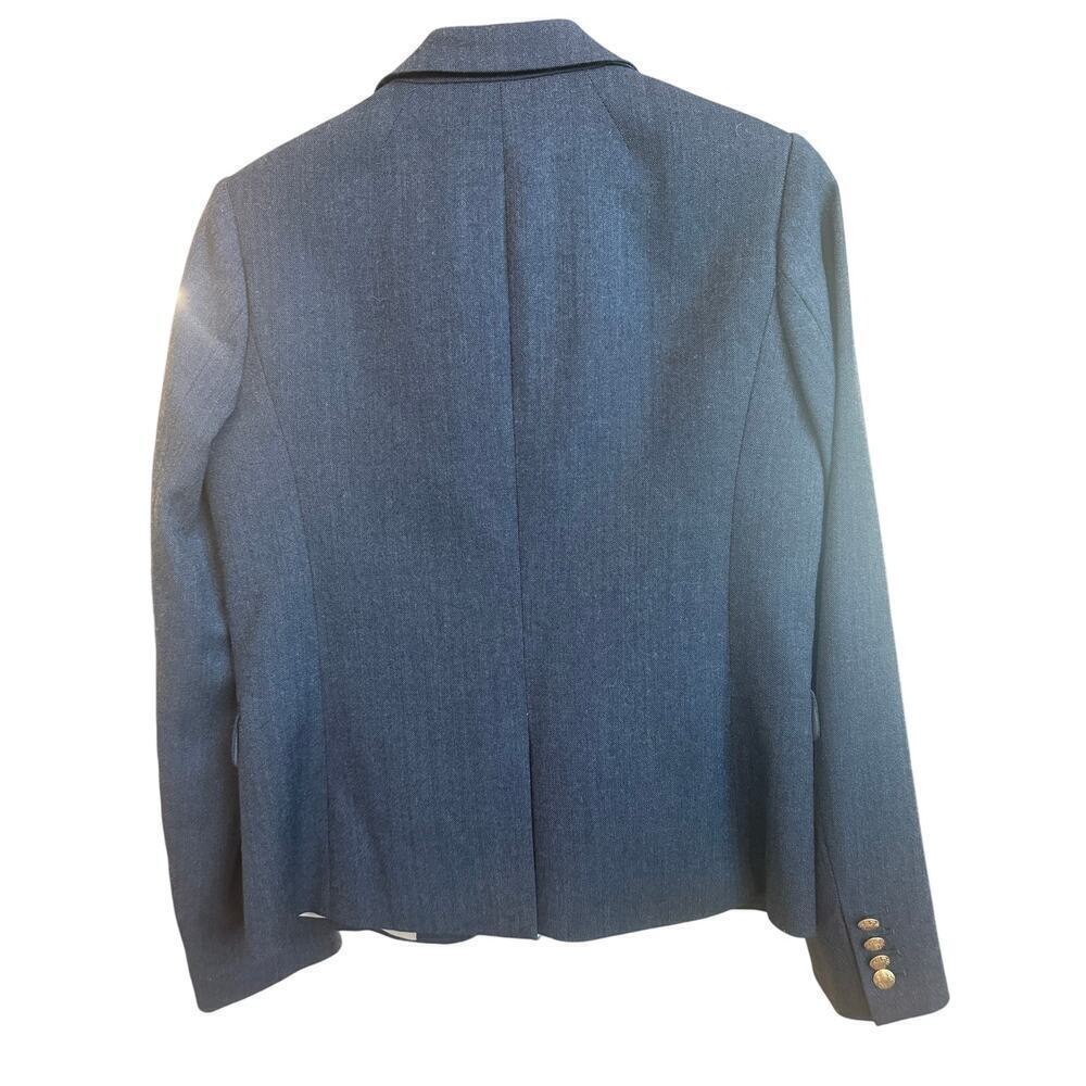 J.Crew Wool Blazer Charcoal Gray Gold Buttons excellent condition Size S - Picture 7 of 11